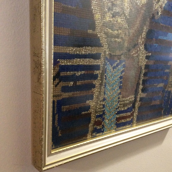 Framed Egyptian 🇪🇬 King Tutankhamen stitchery - Picture 6 of 8